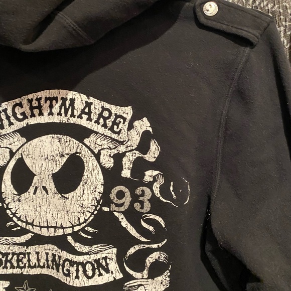 DISNEY Nightmare Before Christmas Vintage Jack Skellington zip hoodie - Picture 6 of 7
